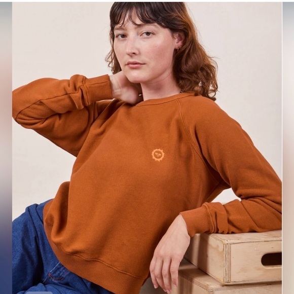 EUC Big Bud Press Embroidered Crewneck Sweatshirt in Black Size XXS - Picture 1 of 10